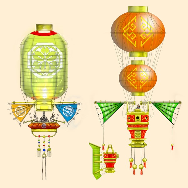 Fichier:Kongming Sky Lanterns and Sky-junks.jpg